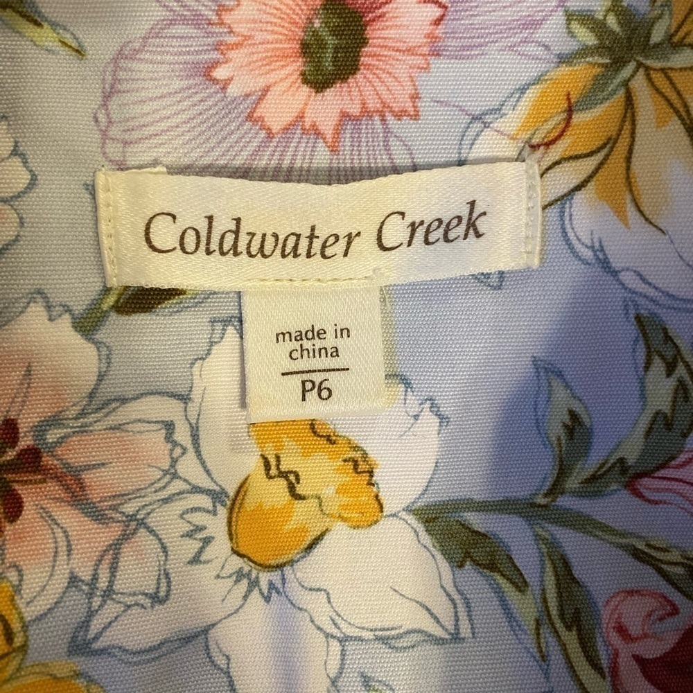 Coldwater Creek Floral Spring jacket size PS - Picture 4 of 6